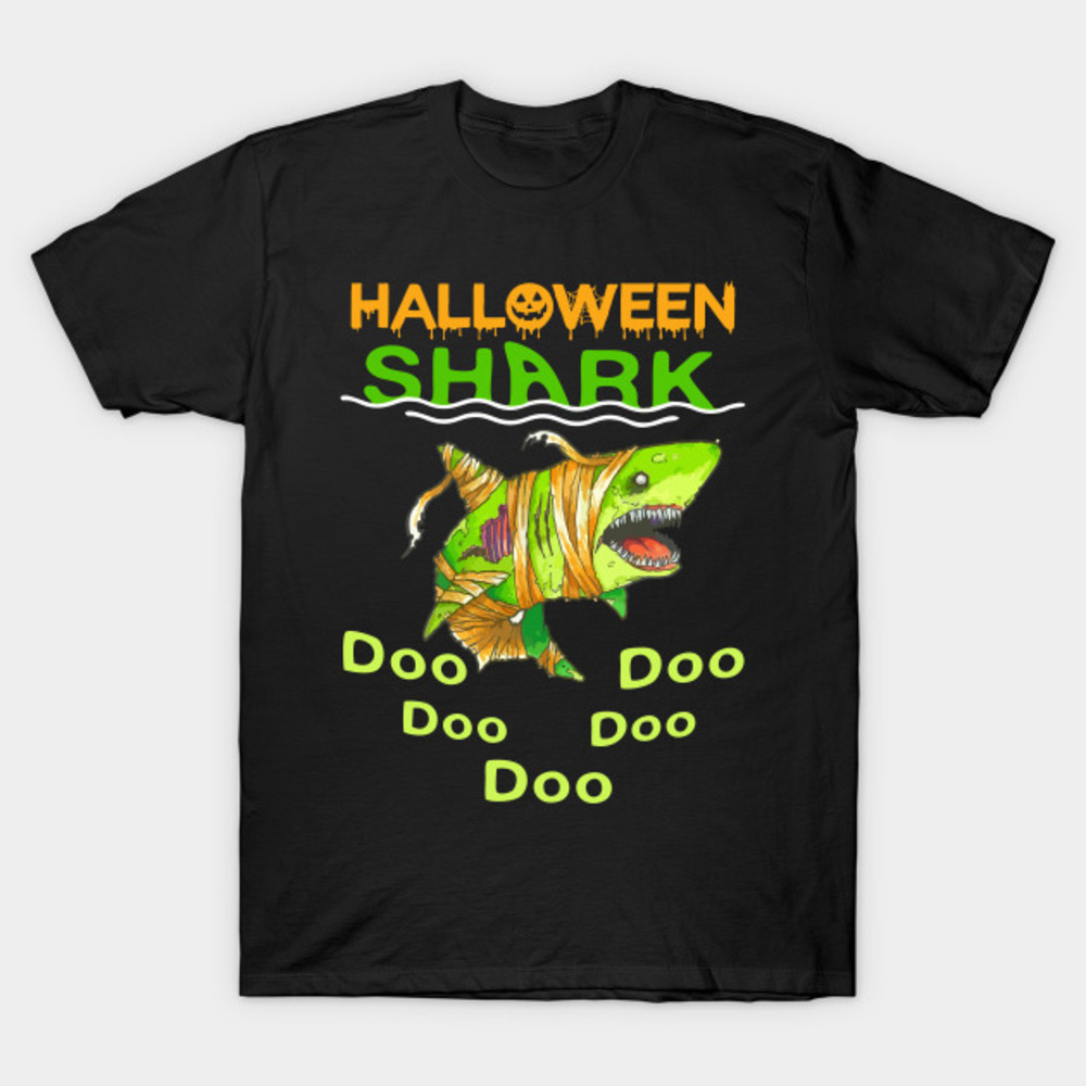Halloween Shark Doo Doo Funny Tshirt